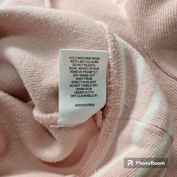 Marcs | Pink & White Shell Cove Knit Short Sleeve | size XS - Picture 8 of 9